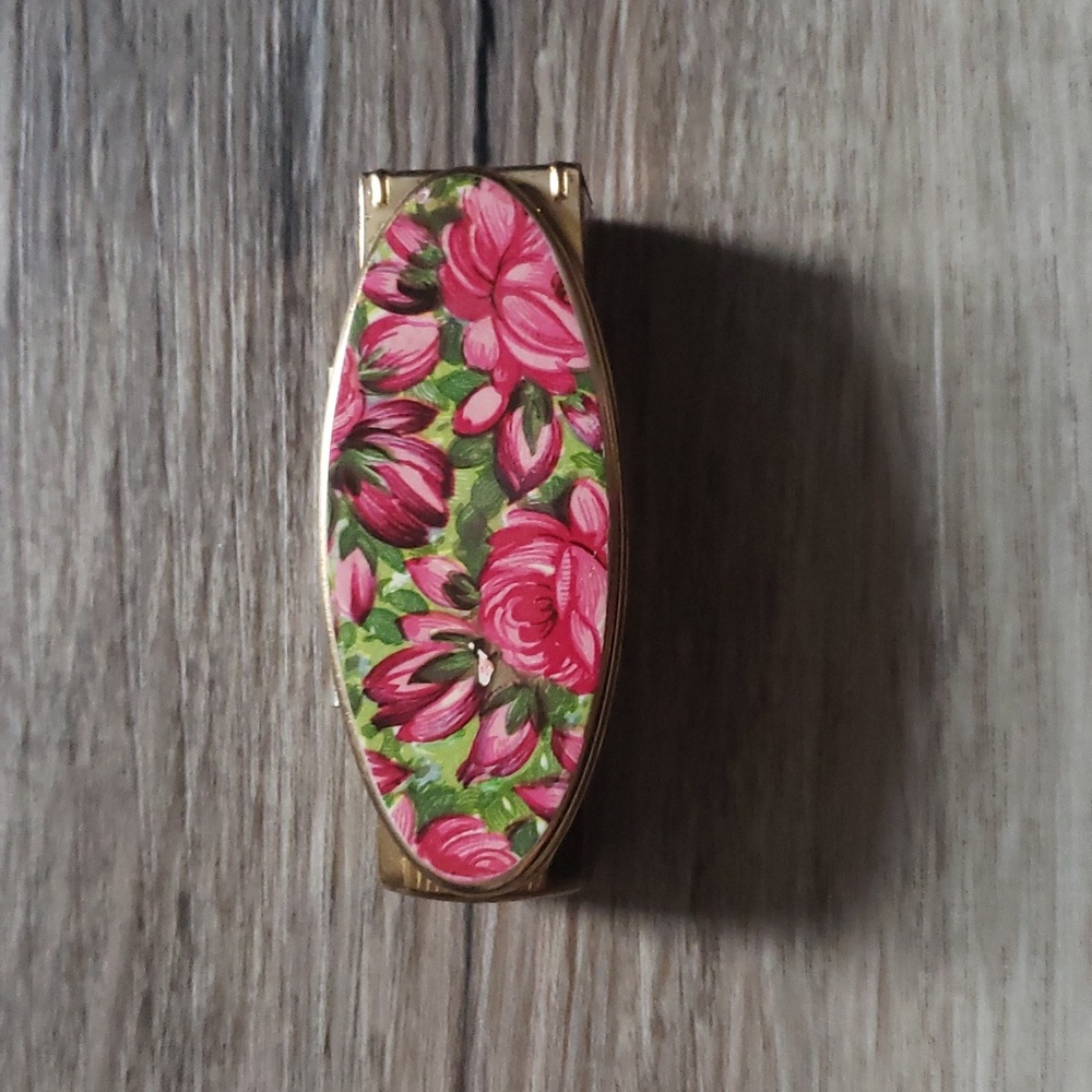 Stratton England Vintage Lipstick Case Revlon Lustrous Pink Heaven 50s 60s